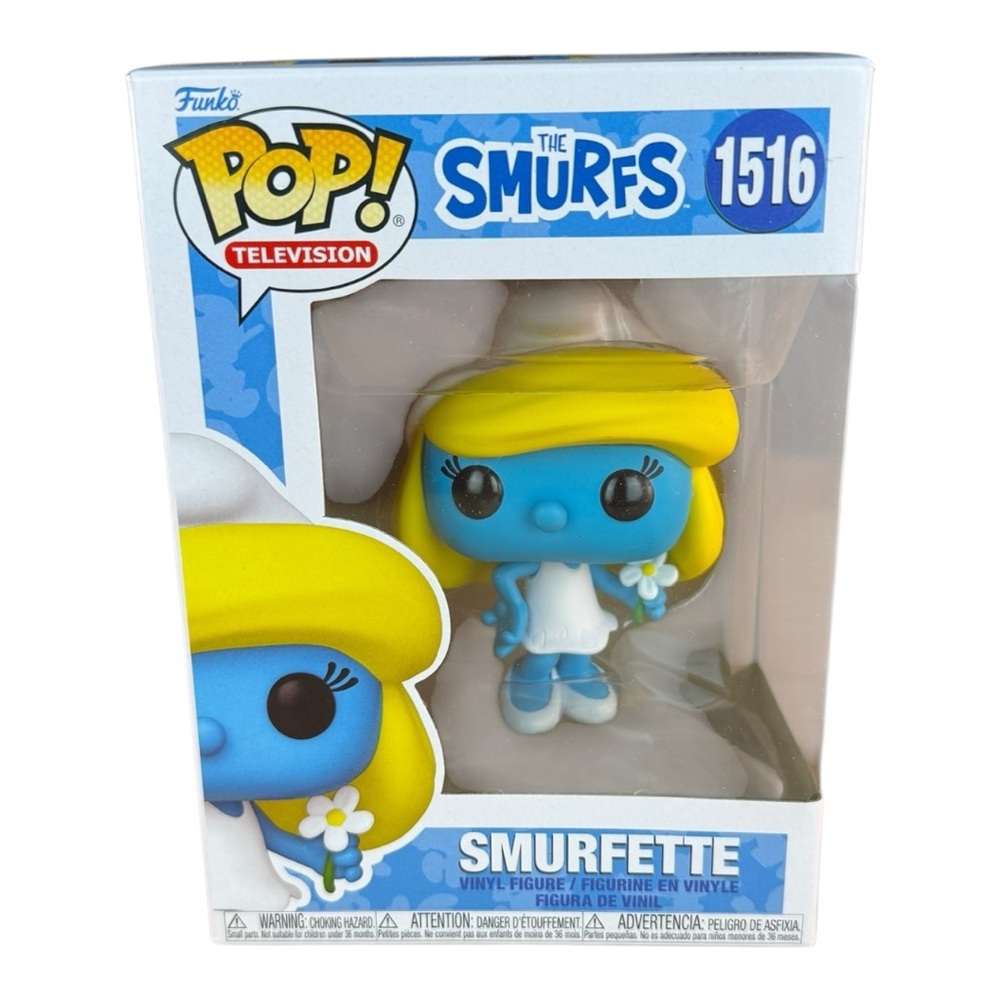 Funko Pop! The Smurfs Smurfette with Flower Vinyl Figure #1516